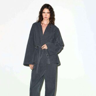 VÆVET LOUNGE OVERSIZED WRAP TOP