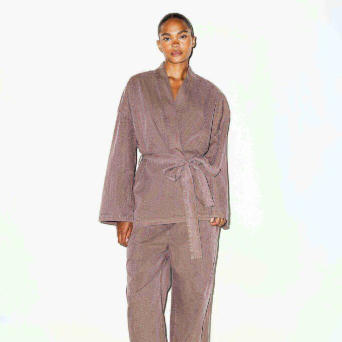 VÆVET LOUNGE OVERSIZED WRAP TOP